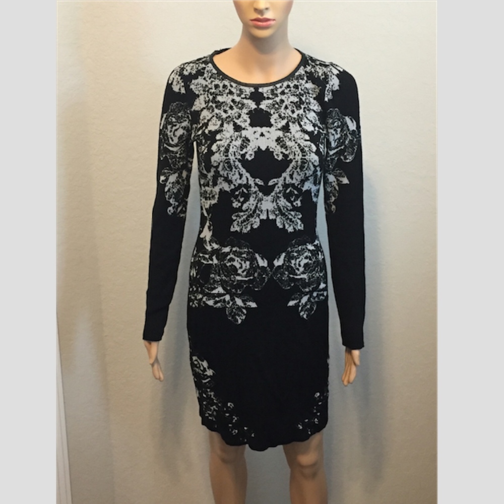 INC International Concepts Jacquard Sweater Dress